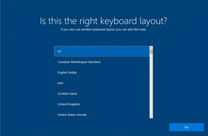 Is this the right keyboard layout?